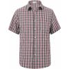 image:imageKYKU Mens Short Sleeve Casual Button Down Shirts Summer Business Dress Shirts DoubleSided Print with PocketRed Black Plaid
