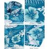 image:imageKYKU Mens Hawaiian Shirts Short Sleeve Button Down Summer Vacation Beach Shirts Pleated Back with PocketBlue Floral