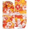 image:imageKYKU Mens Hawaiian Shirts Short Sleeve Button Down Summer Vacation Beach Shirts Pleated Back with PocketYellow Hibiscus Flower