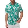 Teal White Floral