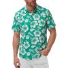 Teal White Hibiscus