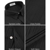 image:imageKYKU Mens Casual Short Sleeve Shirts Button Down Textured Summer Beach Vacation Shirt with PocketBlack