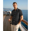 image:imageKYKU Mens Casual Short Sleeve Shirts Button Down Textured Summer Beach Vacation Shirt with PocketBlack
