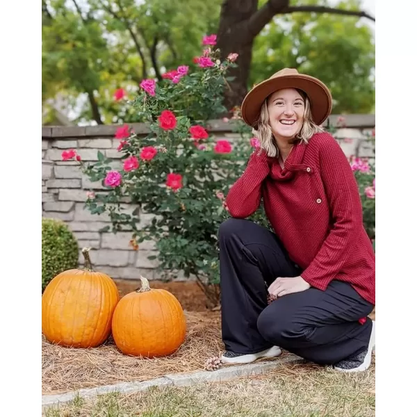 KILIG Womens 2023 Fall Cowl Neck Lightweight Sweaters Long Sleeve Button Tunic Tops Sweatshirts