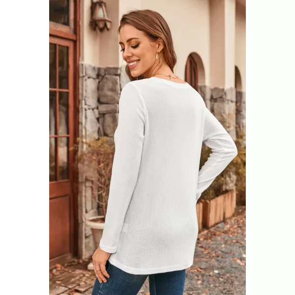 KILIG Womens 2023 Fall Cowl Neck Lightweight Sweaters Long Sleeve Button Tunic Tops Sweatshirts