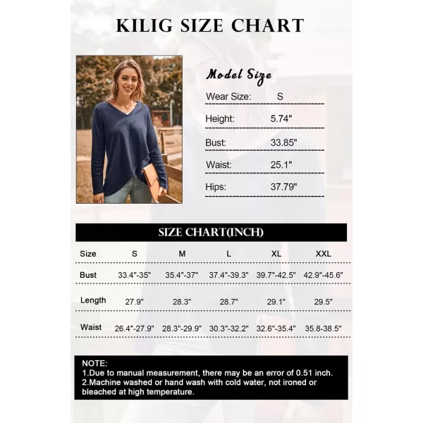 KILIG Womens 2023 Fall Cowl Neck Lightweight Sweaters Long Sleeve Button Tunic Tops Sweatshirts