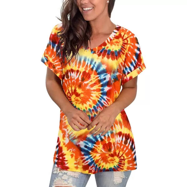 KILIG Womens 2024 Long Sleeve V-Neck Button Loose Casual Henley Tunic Tops T Shirt Fashion