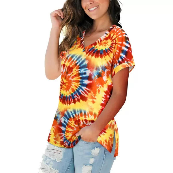 KILIG Womens 2024 Long Sleeve V-Neck Button Loose Casual Henley Tunic Tops T Shirt Fashion