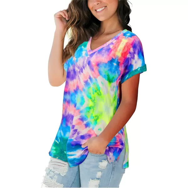 KILIG Womens 2024 Long Sleeve V-Neck Button Loose Casual Henley Tunic Tops T Shirt Fashion
