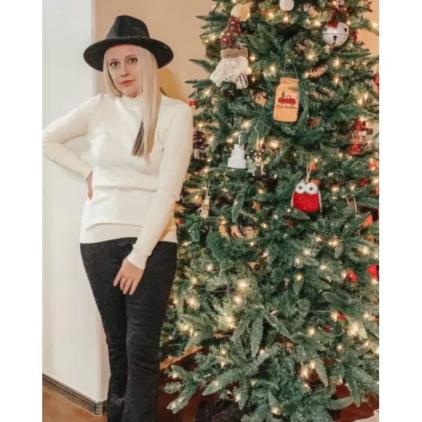 KILIG Women’s Long Sleeve Fall Mockneck Pullover Sweater Fitting Basic Turtleneck Sweater Tops Fashion