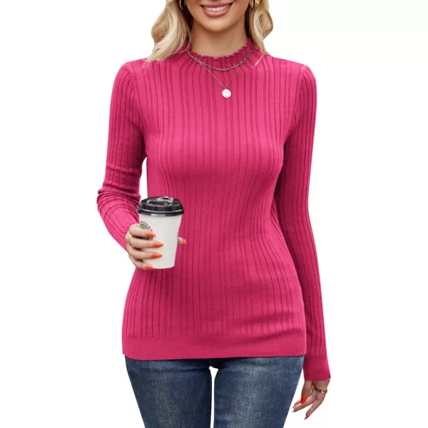 KILIG Women’s Long Sleeve Fall Mockneck Pullover Sweater Fitting Basic Turtleneck Sweater Tops Fashion