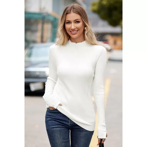KILIG Women’s Long Sleeve Fall Mockneck Pullover Sweater Fitting Basic Turtleneck Sweater Tops Fashion