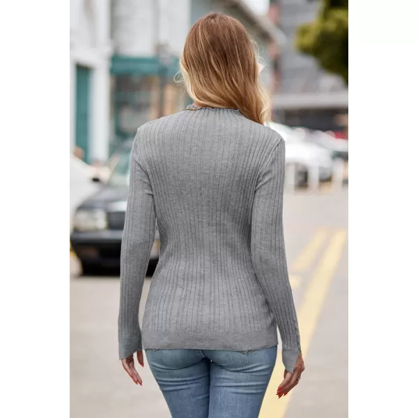 KILIG Women’s Long Sleeve Fall Mockneck Pullover Sweater Fitting Basic Turtleneck Sweater Tops Fashion