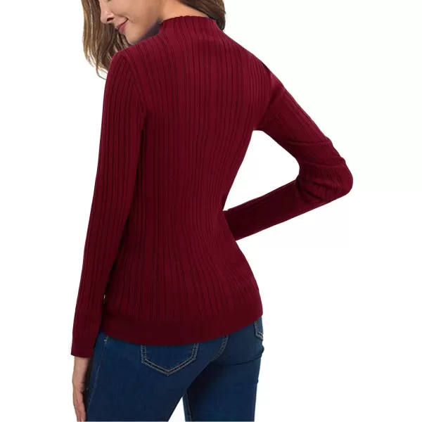 KILIG Women’s Long Sleeve Fall Mockneck Pullover Sweater Fitting Basic Turtleneck Sweater Tops Fashion