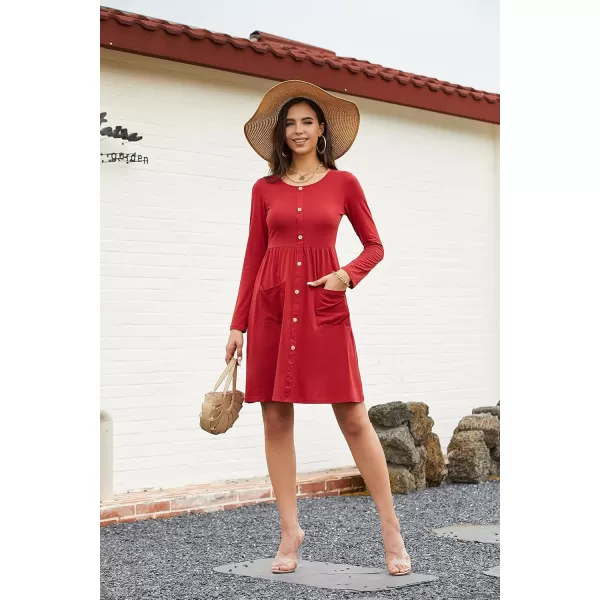 KILIG Women's Summer Casual Sundress Button Sleeveless Spaghetti Strap Dress