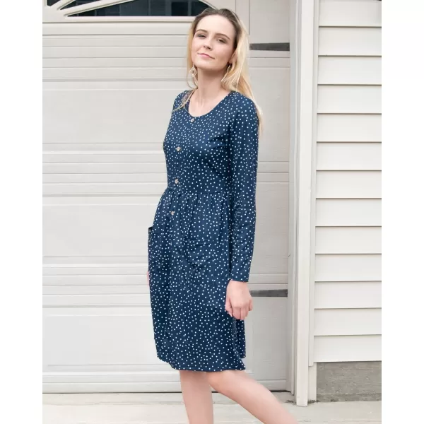 KILIG Women's Summer Casual Sundress Button Sleeveless Spaghetti Strap Dress