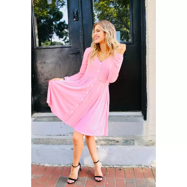 KILIG Women's Summer Casual Sundress Button Sleeveless Spaghetti Strap Dress