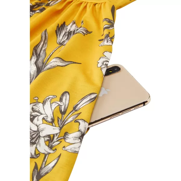 KILIG Women's Summer Casual Sundress Button Sleeveless Spaghetti Strap Dress
