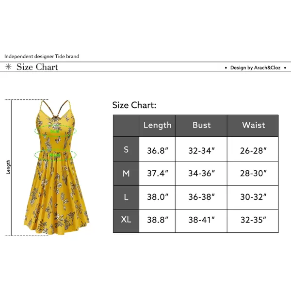 KILIG Women's Summer Casual Sundress Button Sleeveless Spaghetti Strap Dress