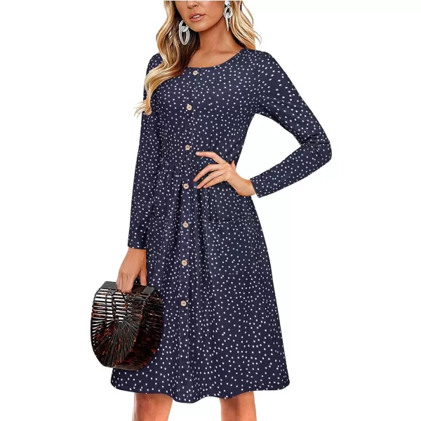 KILIG Women's Summer Casual Sundress Button Sleeveless Spaghetti Strap Dress