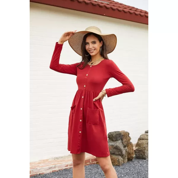 KILIG Women's Summer Casual Sundress Button Sleeveless Spaghetti Strap Dress