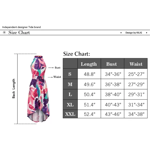 KILIG Women’s Summer Halter Maxi Dress Causal Floral Beach Sundress with Pockets