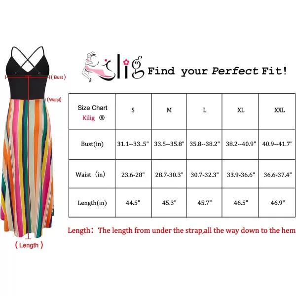 KILIG Women's V Neck Sleeveless Casual Summer Sundresses Asymmetrical Patchwork Floral Maxi Dresses