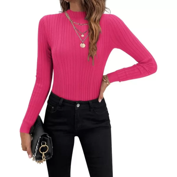 KILIG Women’s Long Sleeve Fall Mockneck Pullover Sweater Fitting Basic Turtleneck Sweater Tops Fashion