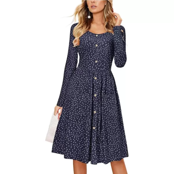 KILIG Women's Summer Casual Sundress Button Sleeveless Spaghetti Strap Dress