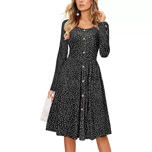 KILIG Women's Summer Casual Sundress Button Sleeveless Spaghetti Strap Dress