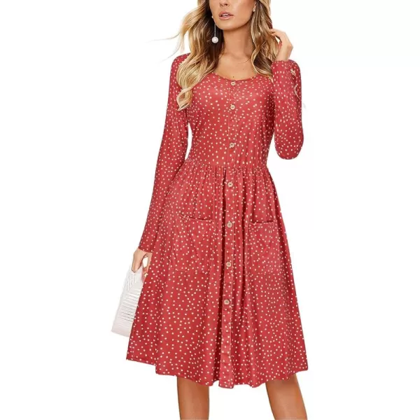 KILIG Women's Summer Casual Sundress Button Sleeveless Spaghetti Strap Dress