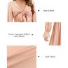 imageKILIG Womens Silky Satin Long Sleeve Tie Front Flowy Formal Wedding Guest Cocktail Party Evening DressesPink01