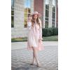 imageKILIG Womens Silky Satin Long Sleeve Tie Front Flowy Formal Wedding Guest Cocktail Party Evening DressesPink01