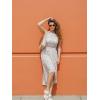 imageKILIG Womens Summer Halter Maxi Dress Causal Floral Beach Sundress with Pockets