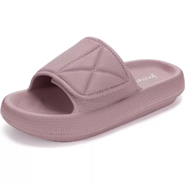Joomra Slides for Women and Men Recovery Supportive Athletic Pillow Slippers Sandals | Adjustable Strap | Dual Cushioned Thick Sole