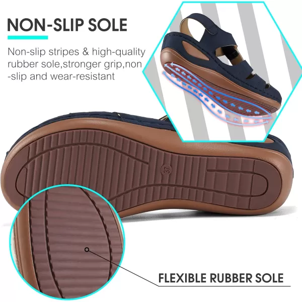 DUOYANGJIASHA Sandals Women Dressy Summer Wedge Sandals for Womens Comfortable Platform Shoes