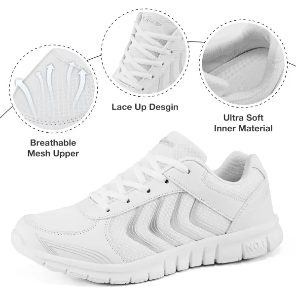 DUOYANGJIASHA Sneakers for Women Running Shoes: Slip On Casual Walking Shoes Non Slip Comfortable Fashion Tennis Shoes Mesh Lightweight Sneaker for Work