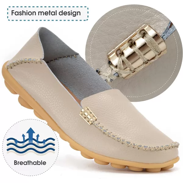 DUOYANGJIASHA Women's Comfortable Loafers Casual Round Toe Moccasins Wild Driving Flats Soft Walking Shoes Women Slip On