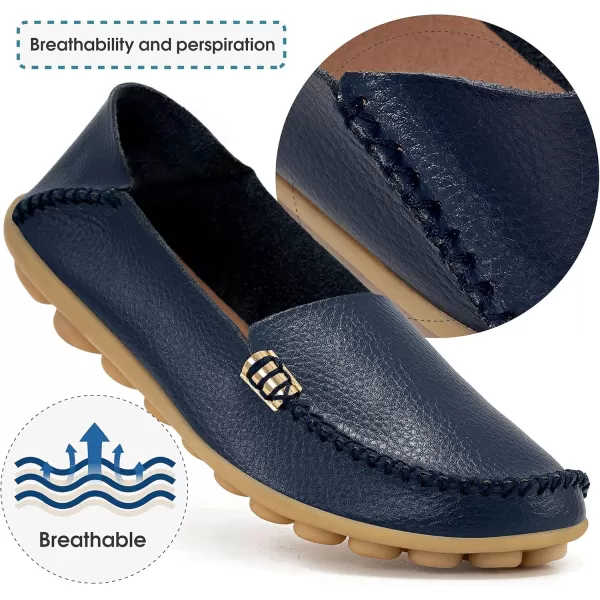 DUOYANGJIASHA Women's Comfortable Loafers Casual Round Toe Moccasins Wild Driving Flats Soft Walking Shoes Women Slip On