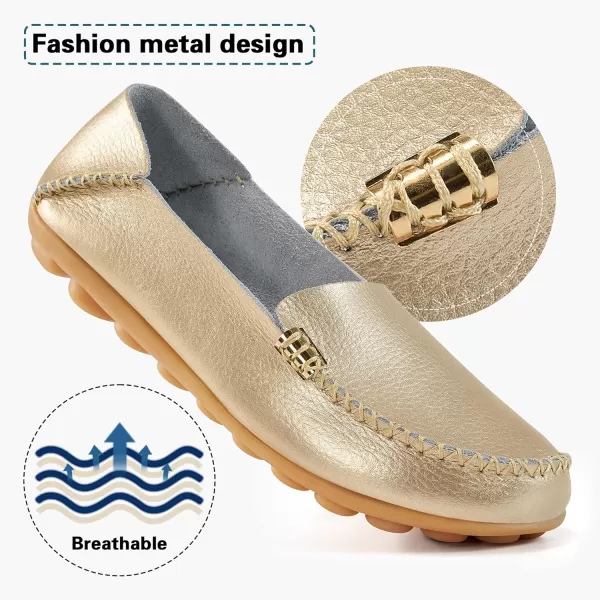 DUOYANGJIASHA Women's Comfortable Loafers Casual Round Toe Moccasins Wild Driving Flats Soft Walking Shoes Women Slip On