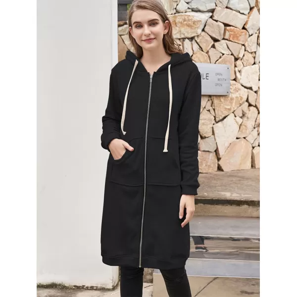 DUOYANGJIASHA Womens Hoodies Fashion Sweatshirts: Full Zip Up Winter Fleece Pullover Hoodies Fall Long Jackets with Pockets