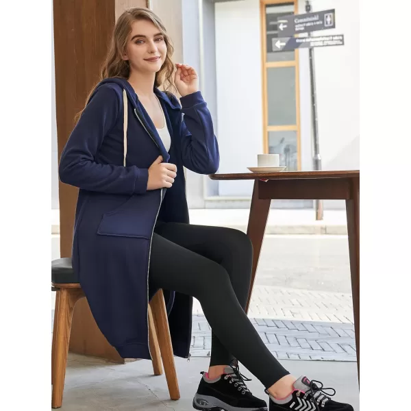 DUOYANGJIASHA Womens Hoodies Fashion Sweatshirts: Full Zip Up Winter Fleece Pullover Hoodies Fall Long Jackets with Pockets