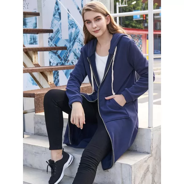 DUOYANGJIASHA Womens Hoodies Fashion Sweatshirts: Full Zip Up Winter Fleece Pullover Hoodies Fall Long Jackets with Pockets