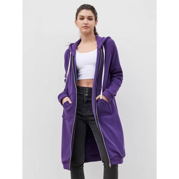 DUOYANGJIASHA Womens Hoodies Fashion Sweatshirts: Full Zip Up Winter Fleece Pullover Hoodies Fall Long Jackets with Pockets