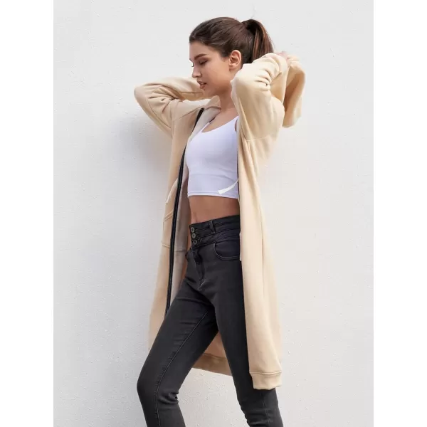 DUOYANGJIASHA Womens Hoodies Fashion Sweatshirts: Full Zip Up Winter Fleece Pullover Hoodies Fall Long Jackets with Pockets