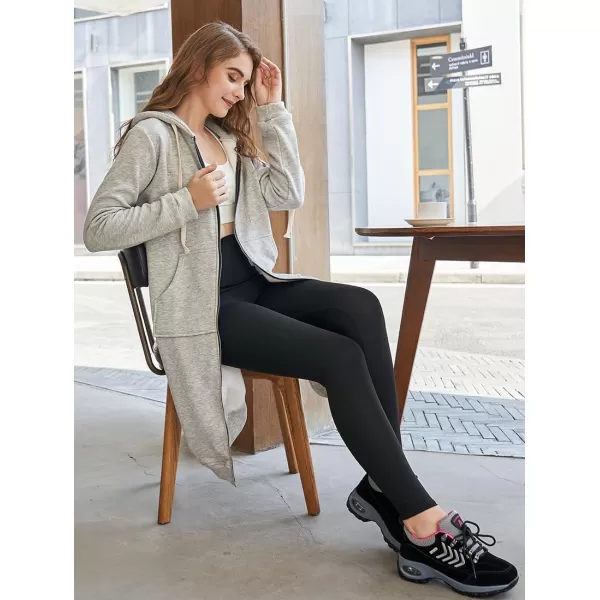 DUOYANGJIASHA Womens Hoodies Fashion Sweatshirts: Full Zip Up Winter Fleece Pullover Hoodies Fall Long Jackets with Pockets