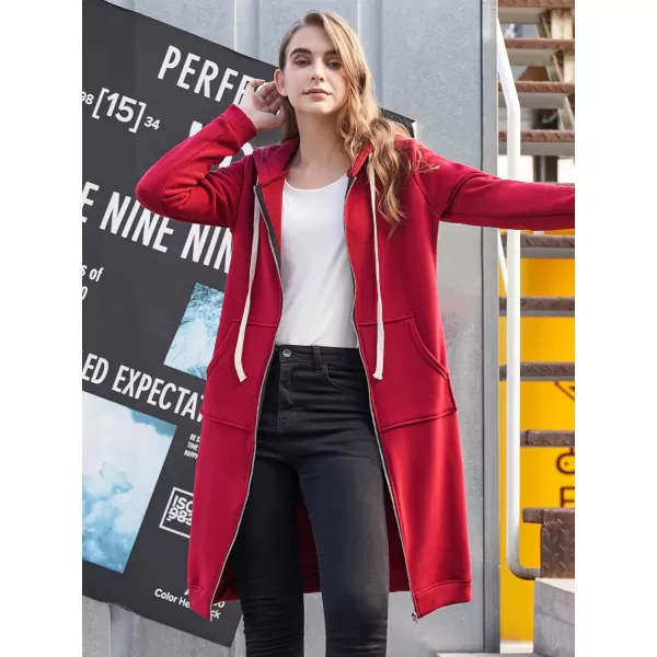 DUOYANGJIASHA Womens Hoodies Fashion Sweatshirts: Full Zip Up Winter Fleece Pullover Hoodies Fall Long Jackets with Pockets