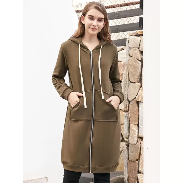 DUOYANGJIASHA Womens Hoodies Fashion Sweatshirts: Full Zip Up Winter Fleece Pullover Hoodies Fall Long Jackets with Pockets