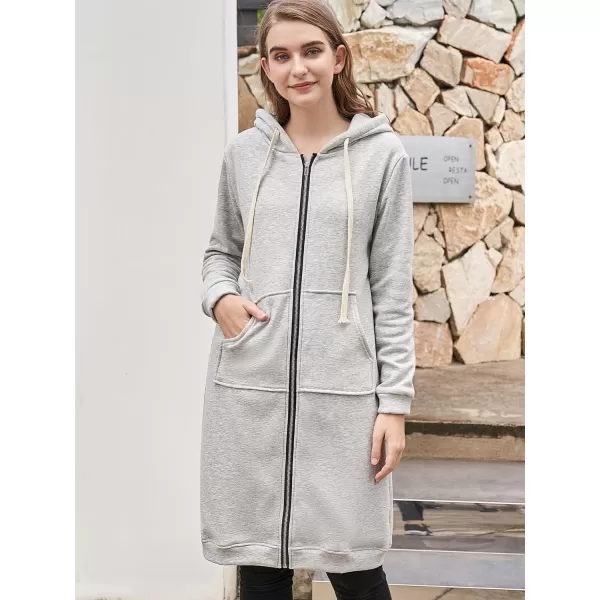 DUOYANGJIASHA Womens Hoodies Fashion Sweatshirts: Full Zip Up Winter Fleece Pullover Hoodies Fall Long Jackets with Pockets