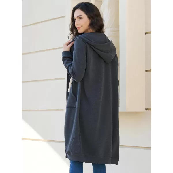 DUOYANGJIASHA Womens Hoodies Fashion Sweatshirts: Full Zip Up Winter Fleece Pullover Hoodies Fall Long Jackets with Pockets